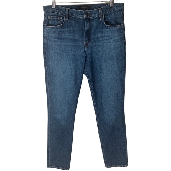 J BRAND Ruby 30 High Rise Slim Straight Leg Jeans in Romance Wash - Picture 8 of 15